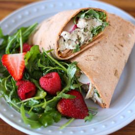 Blue Cheese Chicken Salad Wraps