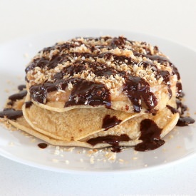 Samoa Cookie Pancakes