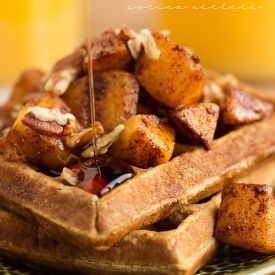 Apple Pie Protein Waffles