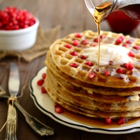 Simple Oat Waffles