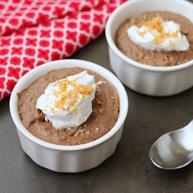 Chocolate & Toasted Coconut Pudding