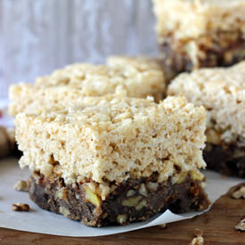 Apple Streusel Rice Krispies Treats