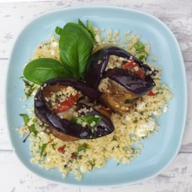 Grillled Aubergine Roulades