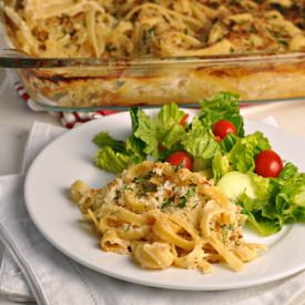 Baked Fettuccine Alfredo