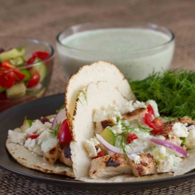 Greek Chicken Tacos