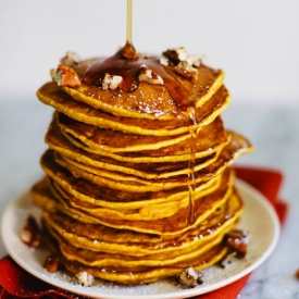 Pumpkin Pancakes & Whipped Cream