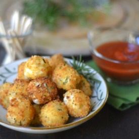 Fried Rosemary Mozzarella Balls