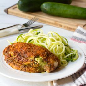 Guacamole Cheese Stuffed Chicken