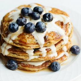 Blueberry Protein Pancakes