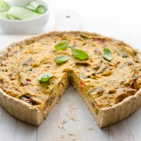 Vegan Tofu and Vegetable Quiche