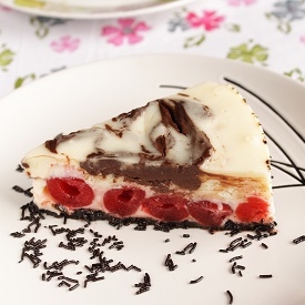 Cherry Chocolate Marble Cheesecake