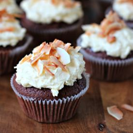 Chocolate Coconut Cupcakes