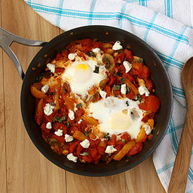 Shakshuka (Eggs Poached In Sauce)