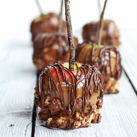 Bourbon Caramel Apples