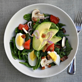 Spinach Salad w/ Honey & Pepper