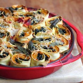 Rotolo with Squash and Spinach