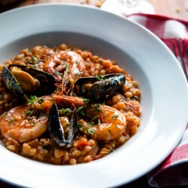 Fregola with Seafood