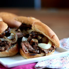 Guinness-Marinated Steak Sandwiches