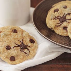 Spider Chocolate Chip Cookies