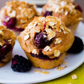 Blackberry Apple Muffins