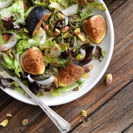 Fresh Fig + Pistachio Salad