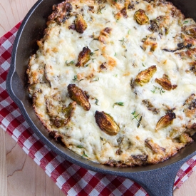 Roasted Brussels Sprout Cheese Dip