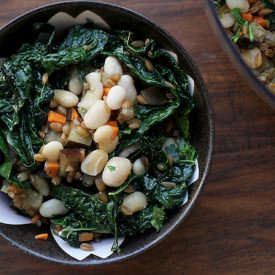 Fried Spelt Berries with Carrots