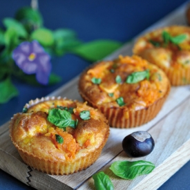 Pumpkin Cake with Basil