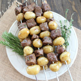 Rosemary Steak Skewers