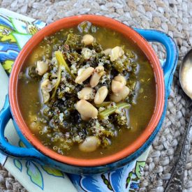 Kale, Quinoa & Cannellini Bean Soup