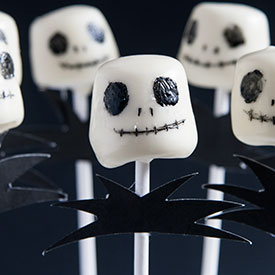 Jack Skellington Marshmallow Pops