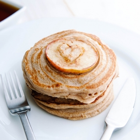 Vegan Apple and Cinnamon Pancakes