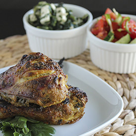 Spiced Chicken with Palak Paneer