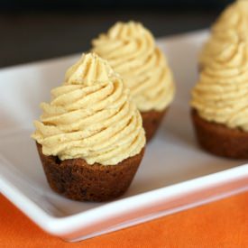 Cookie Cups with Pumpkin Frosting