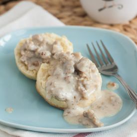 Sausage Gravy and Biscuits