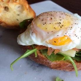 Open-Faced Egg Sandwich