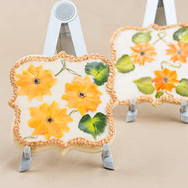 Painted Sunflowers Sugar Cookie