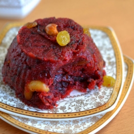 Beetroot Sooji (Semolina) Halwa