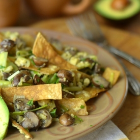 Mushroom and Leek Migas