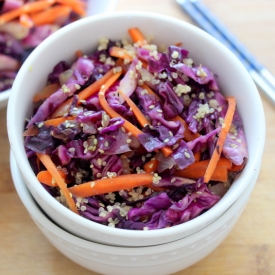 Sesame Carrot Red Cabbage Strifry