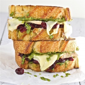 Turkey, Pesto and Cranberry Melt