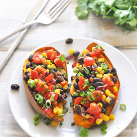 Loaded Sweet Potatoes