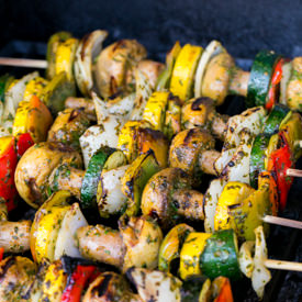 Grilled Moroccan Vegetable Skewers