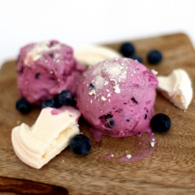 Blueberry and Meringue Ice Cream