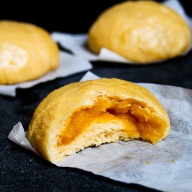 Brown Butter Pumpkin Steamed Buns