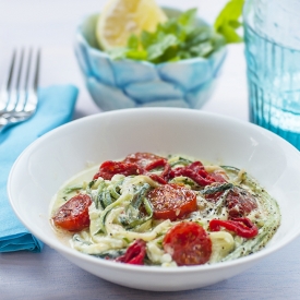 Zucchini Noodles with Sauce