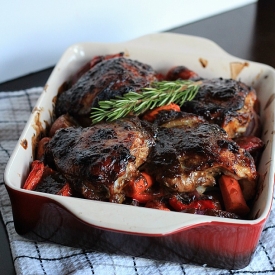 Mustard Balsamic Baked Chicken