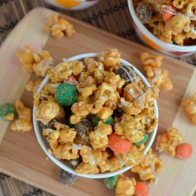 Caramel Pumpkin Spice Popcorn