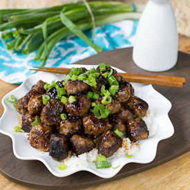 Apple-Glazed Meatballs