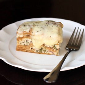 Crockpot Chicken Alfredo Lasagna